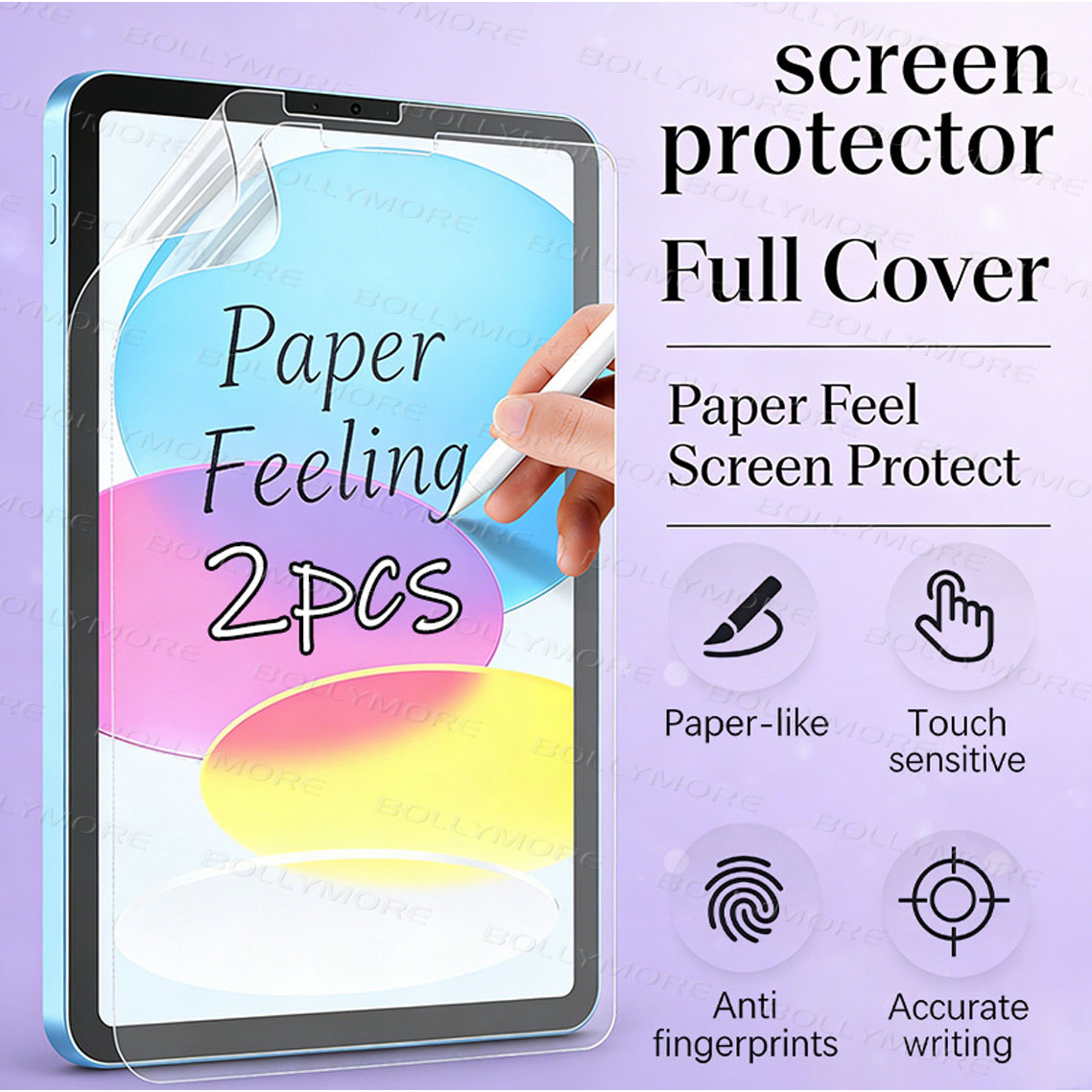 Matte Anti Glare Screen Protector - 2 Pieces, Flat Protective Film, Suitable