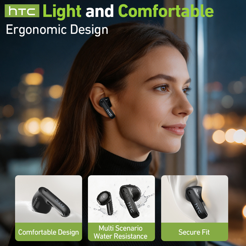 HTC NE94 Gaming TWS Earphones  - Earphones review and price